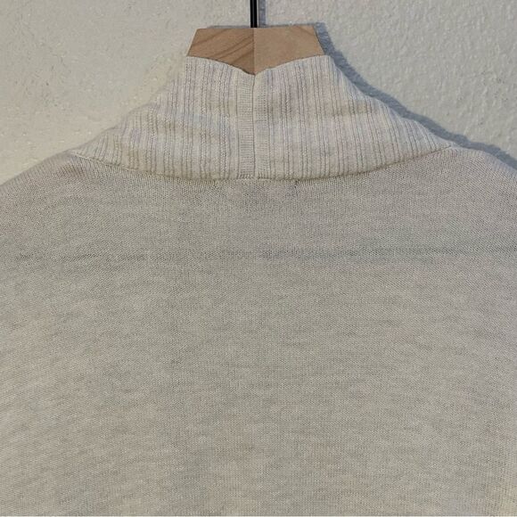 Lilla P Cream Cardigan with Shawl Collar and Relaxed Fit. - Picture 6 of 10